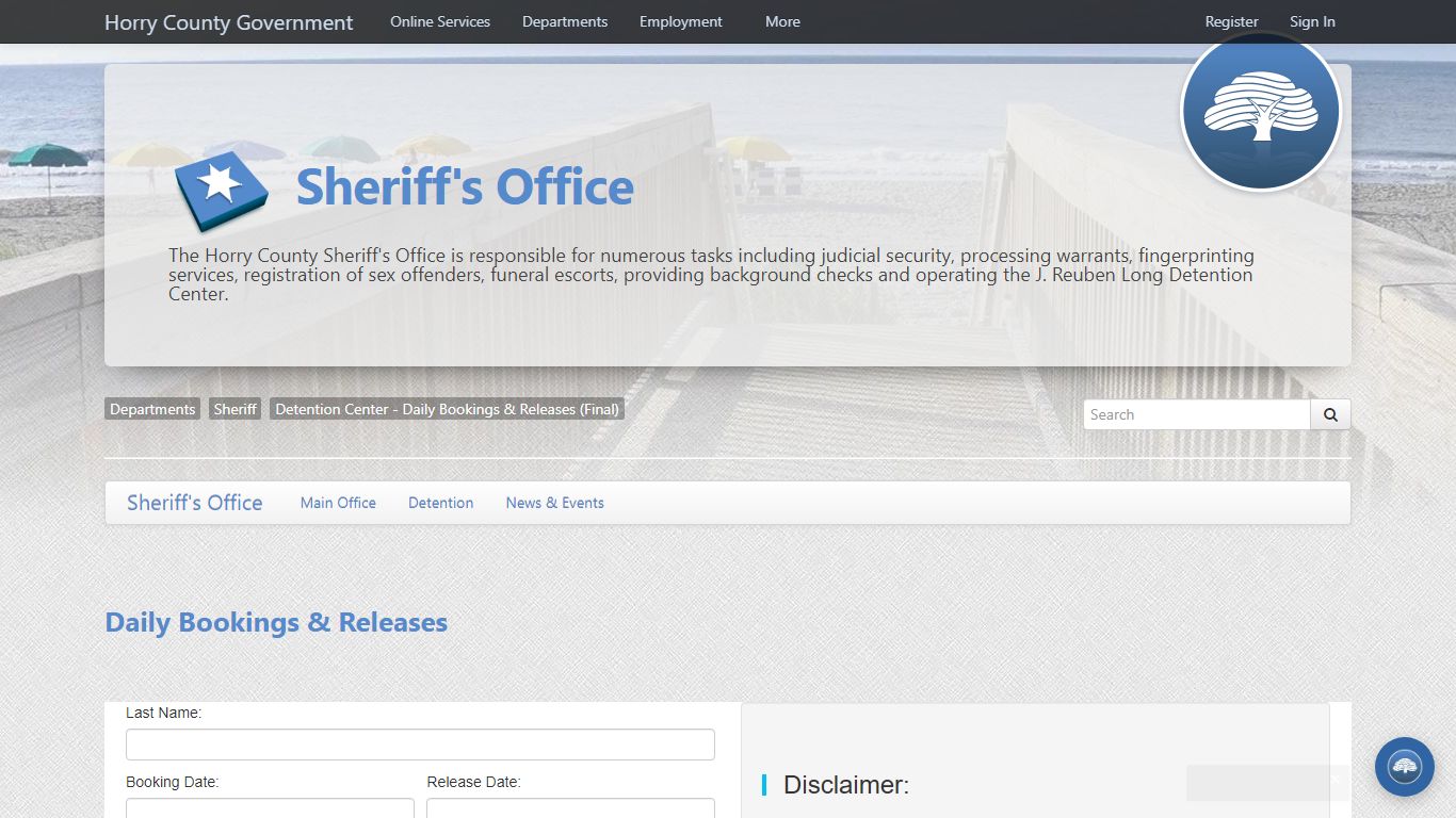 Detention Center - Daily Bookings & Releases (Final)